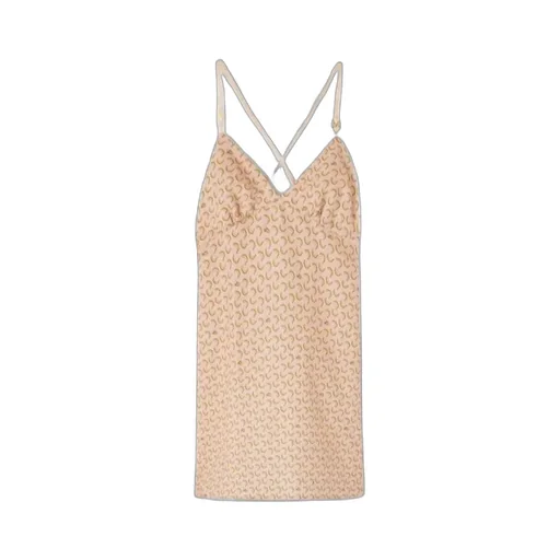 Printed Suspender Dress