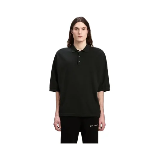 Logo Printed Drop Shoulder Polo Shirt