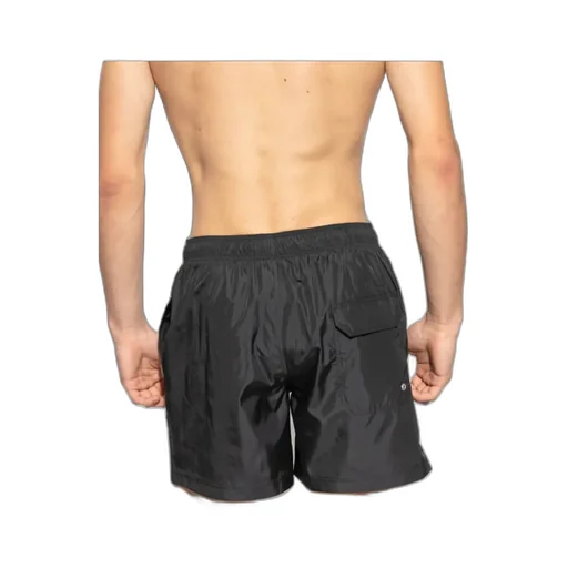 Logo Printed Drawstring Swim Shorts