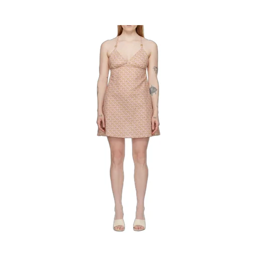 Printed Suspender Dress