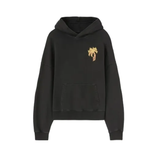 Burning Palm Printed Hoodie