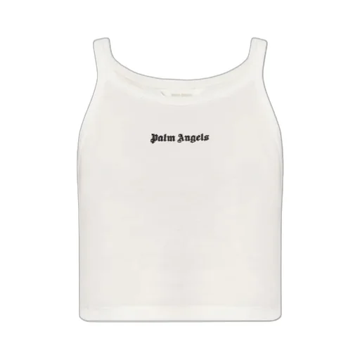 Logo Embroidered Cropped Top