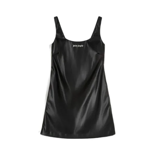 Logo Embroidered Sleeveless Mini Dress