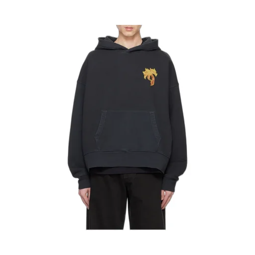 Burning Palm Printed Hoodie