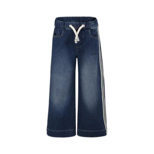 Drawstring Straight Leg Jeans