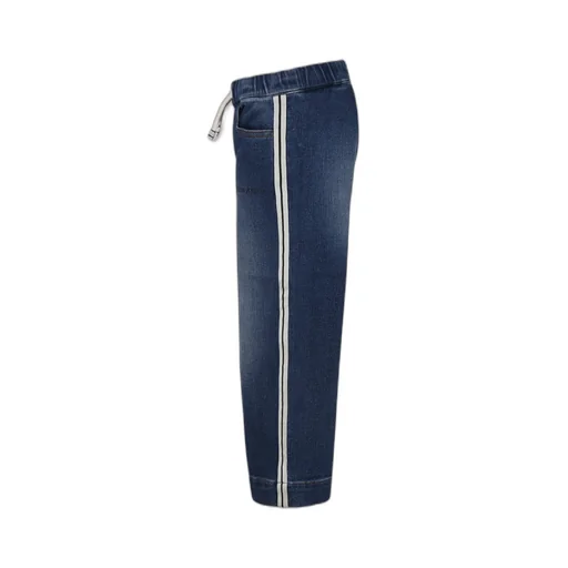 Drawstring Straight Leg Jeans