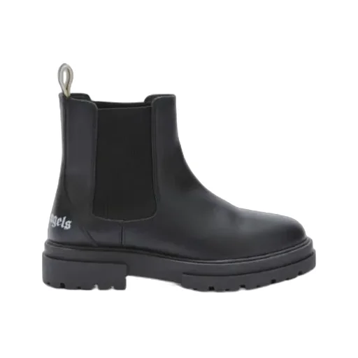 Logo Printed Lug Sole Chelsea Boots
