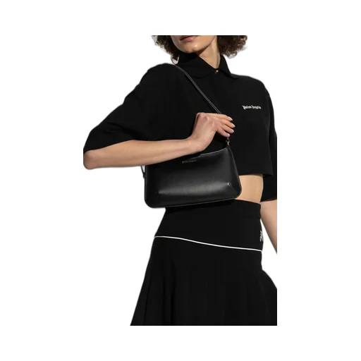 Georgina Logo Printed Zipped Shoulder Bag