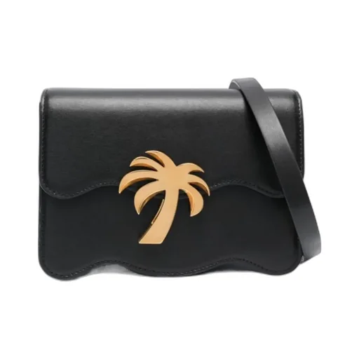 Palm Tree Logo Plaque Shoulder Bag