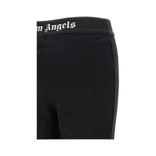 Logo-Waistband Flared Leg Pants