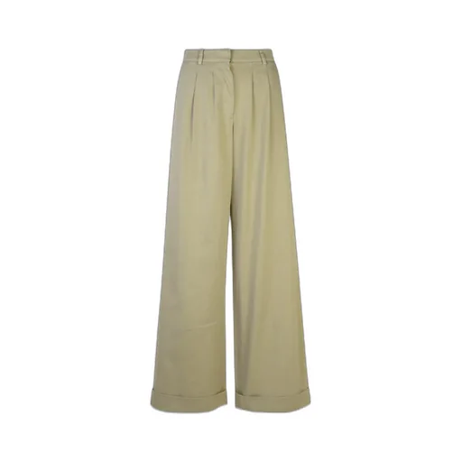 Wide Leg Turn-Up Hem Pants