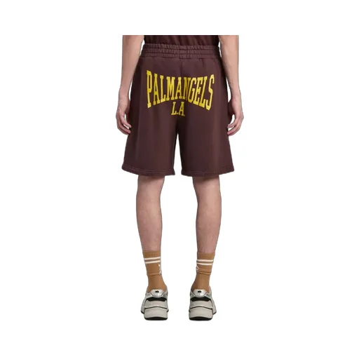 Logo Printed Elastic Waist Track Shorts