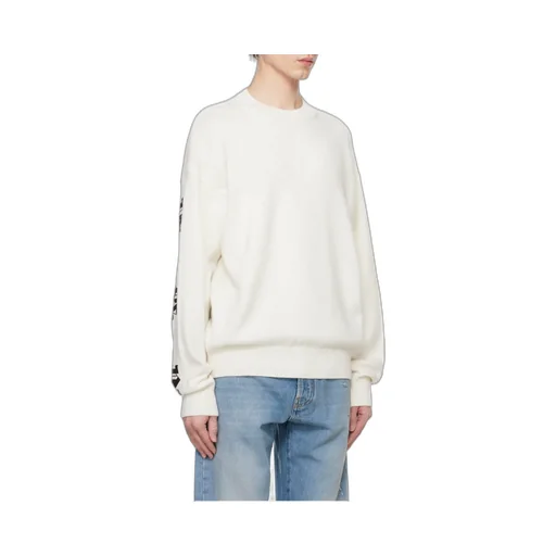 Monogram Print Crewneck Knit Jumper