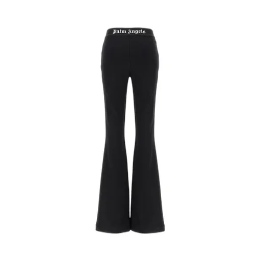 Logo-Waistband Flared Leg Pants