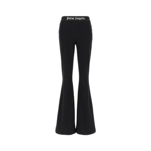Logo-Waistband Flared Leg Pants