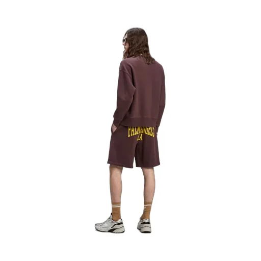 Logo Printed Elastic Waist Track Shorts