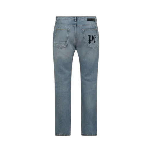 Straight Leg Distressed Jeans
