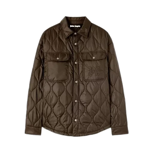 Logo Embroidered Drop Shoulder Jacket