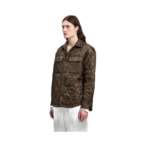 Logo Embroidered Drop Shoulder Jacket