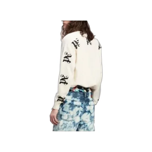Monogram Print Crewneck Knit Jumper