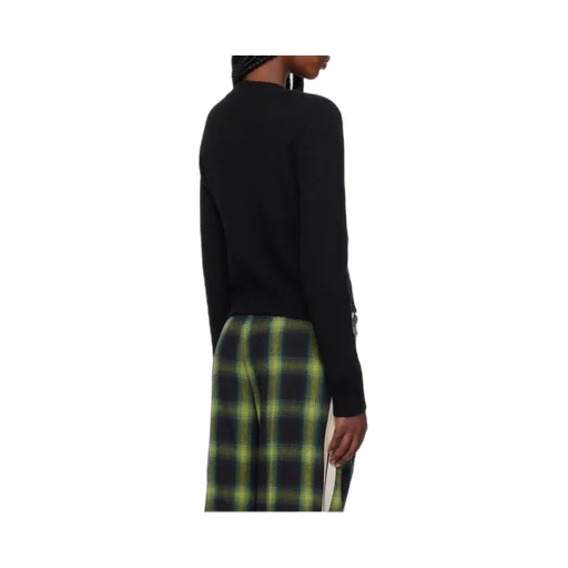 Monogram Intarsia Knitted Cardigan
