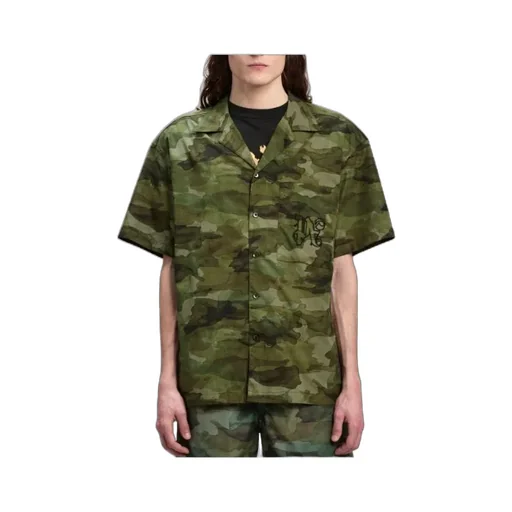 Camouflage Printed Short Sleeved Shirt