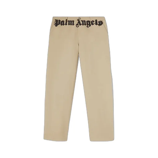 Logo Printed Straight Leg Chino Pants