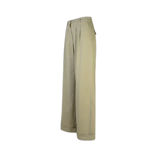 Wide Leg Turn-Up Hem Pants