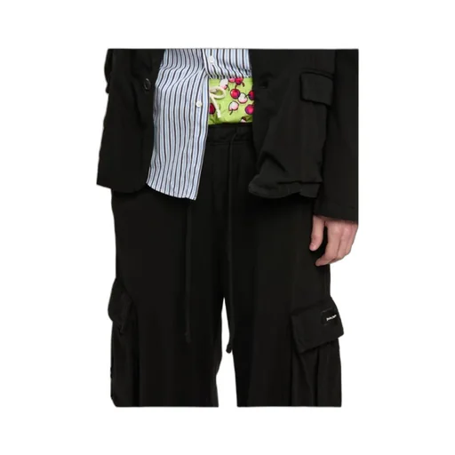 Wide Leg Drawstring Cargo Pants