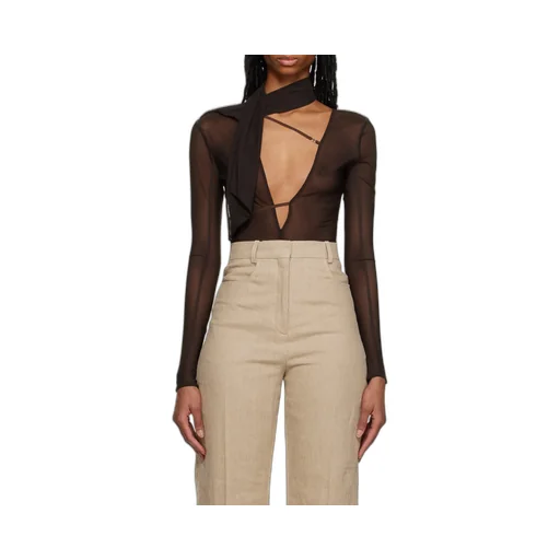 Le Abanaba Semi-Sheer Bodysuit