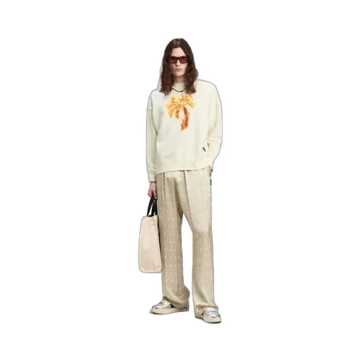 Burning Palm Printed Crewneck Sweatshirt