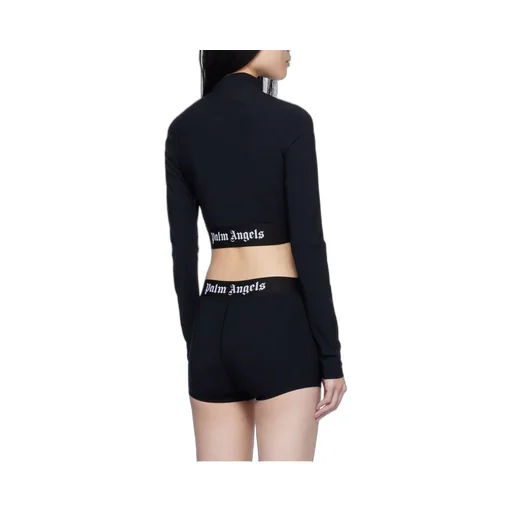 Logo Underband Long Sleeved Cropped Top