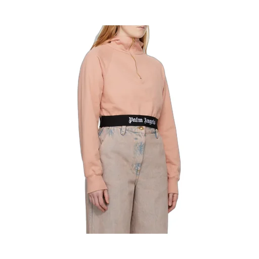 Logo Waist Cropped Sweatshirt