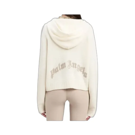 Logo Intarsia Knitted Hoodie