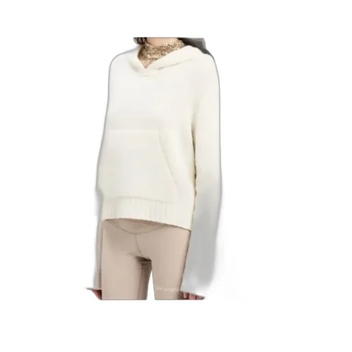 Logo Intarsia Knitted Hoodie