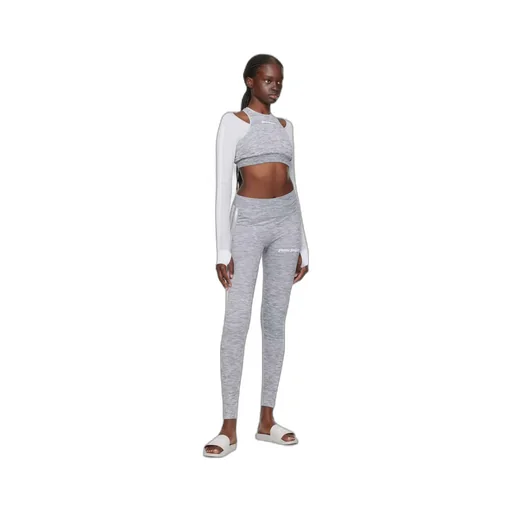 Logo Embroidered Cropped Layered Top