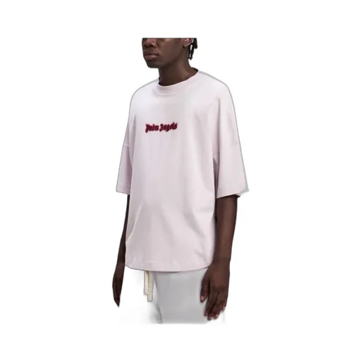 Logo Embroidered Drop Shoulder T-Shirt