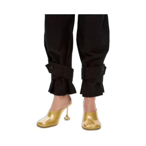 Glitter Finish Toy Mules