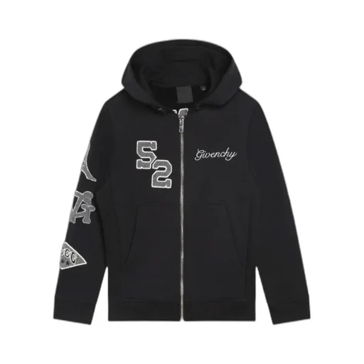 Logo-Embroidered Zip-Up Hoodie