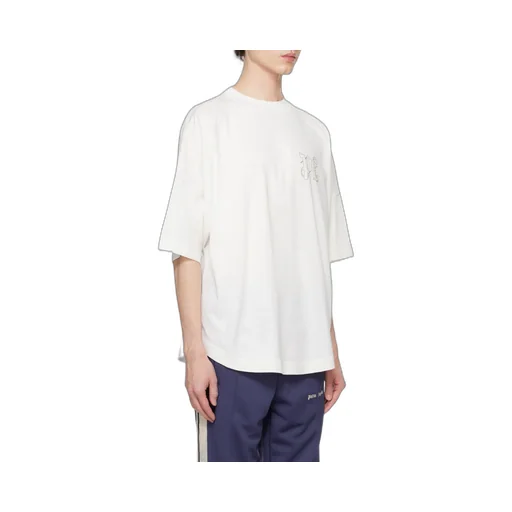 Pa Monogram Embroidered Crewneck T-Shirt