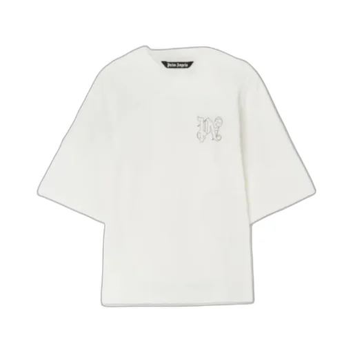 Pa Monogram Embroidered Crewneck T-Shirt