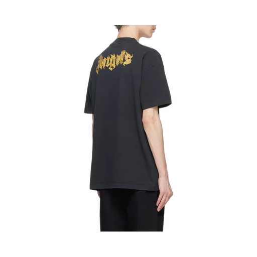 Burning Logo Printed Crewneck T-Shirt