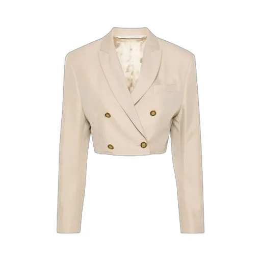 Double-Breasted Short Suit Jacket