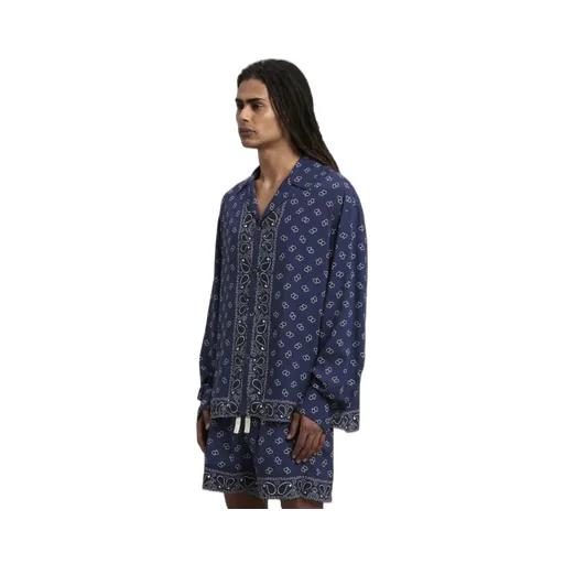 Paisley-Printed Buttoned Shirt