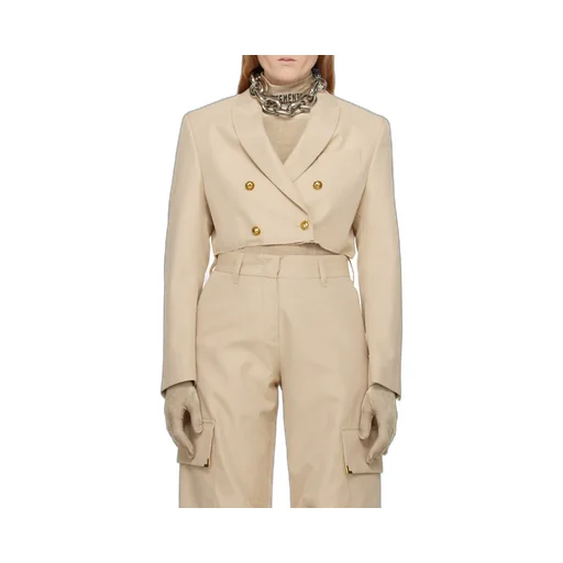 Double-Breasted Short Suit Jacket