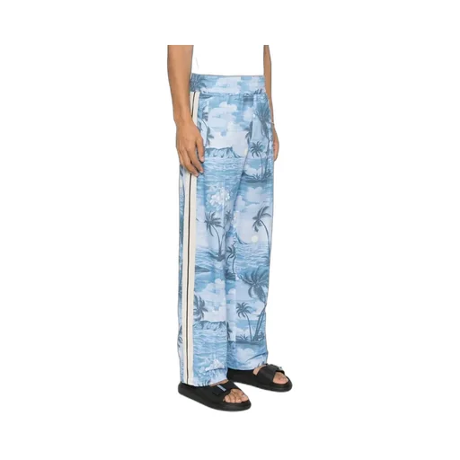 Island Printed Elastic Waist Trousers