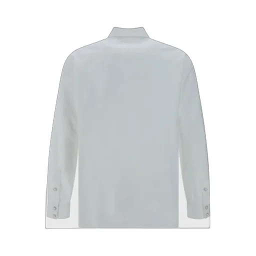 Monogram Embroidered Streight Hem Shirt