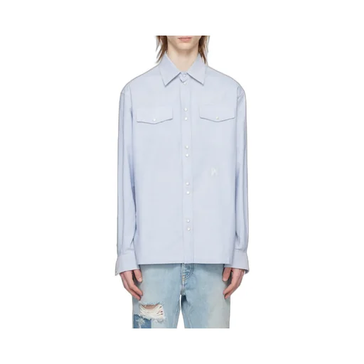 Monogram Embroidered Streight Hem Shirt
