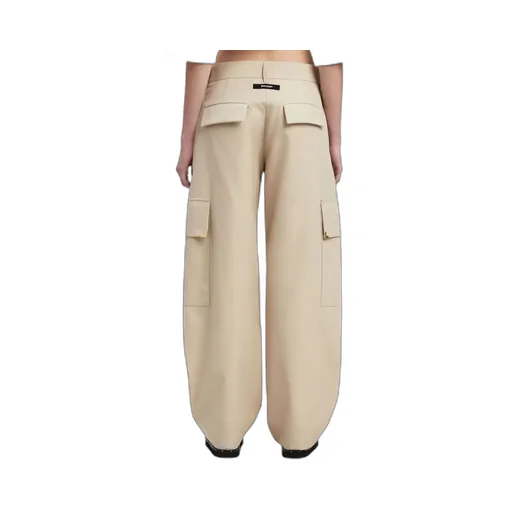 Carrot-Cut Mid-Rise Trousers