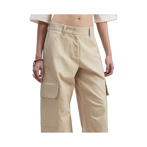 Carrot-Cut Mid-Rise Trousers